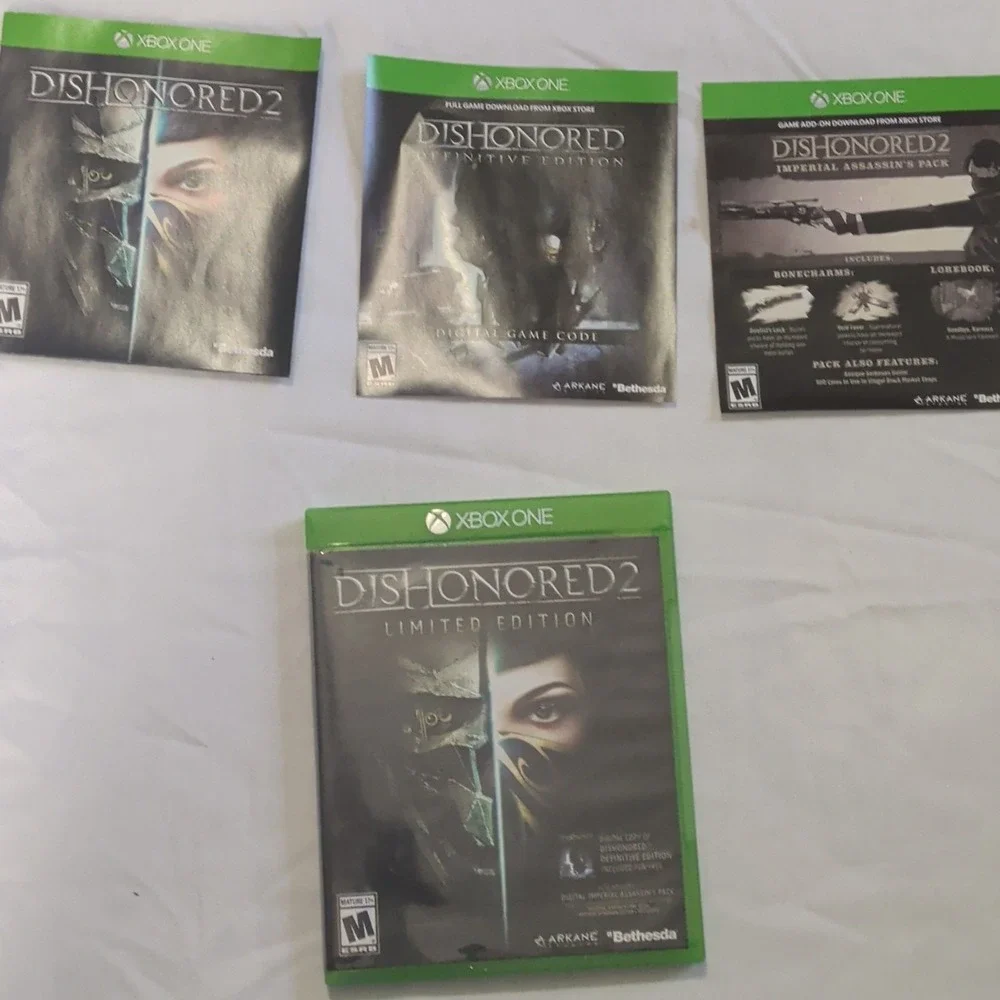 Bethesda Dishonored 2 Limited Edition Xbox One Action Adventure Manual NTSC 2016